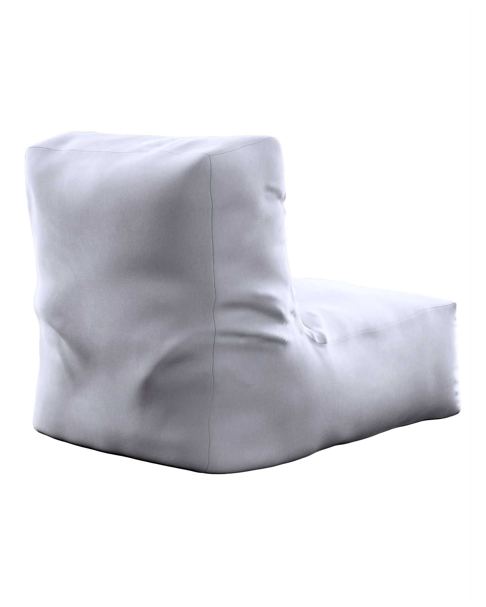 Puf-křeslo Poppy barva šedá látka lesklé, sametová (hover)