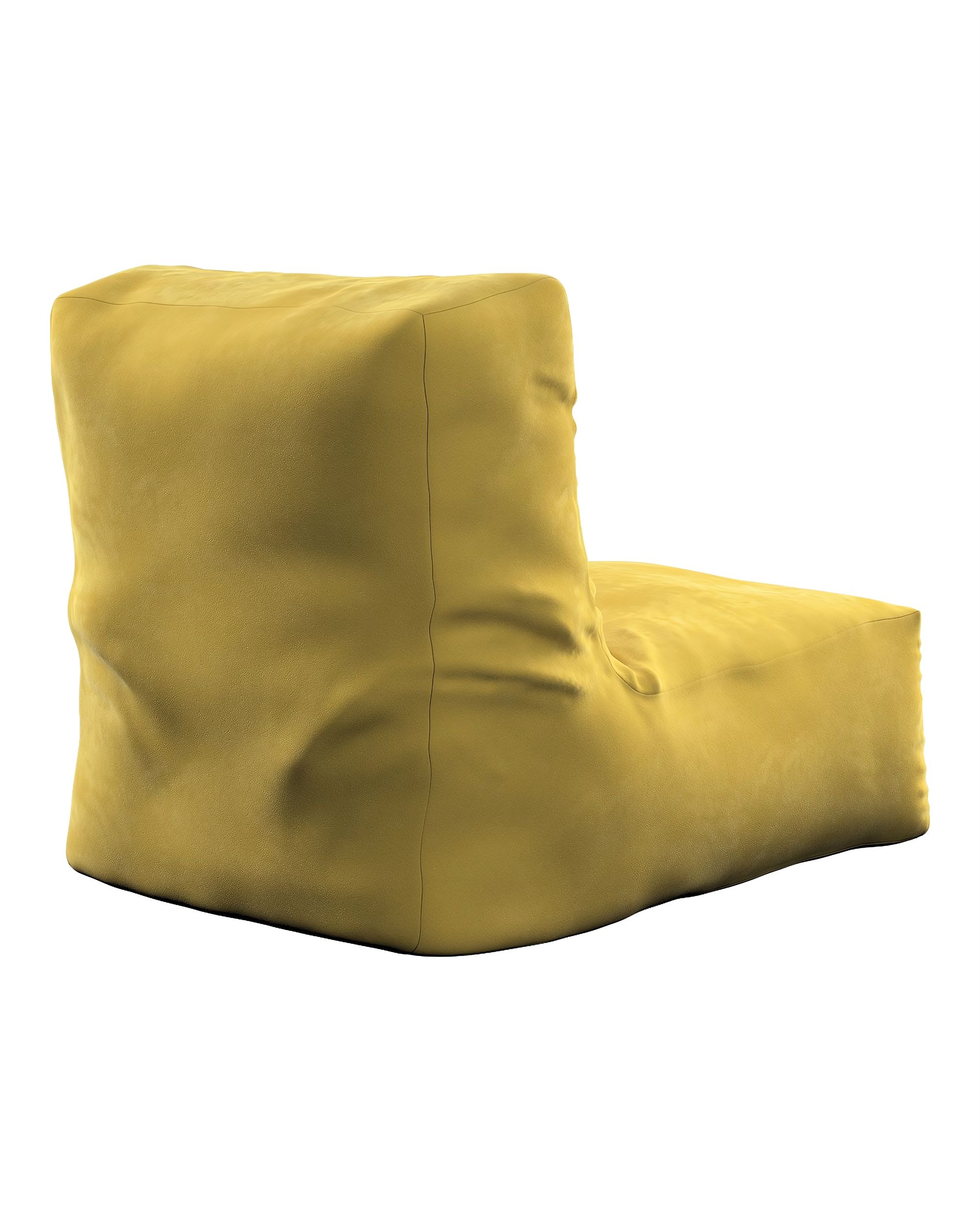 Puf-křeslo Poppy barva zelená látka lesklé, sametová (hover)