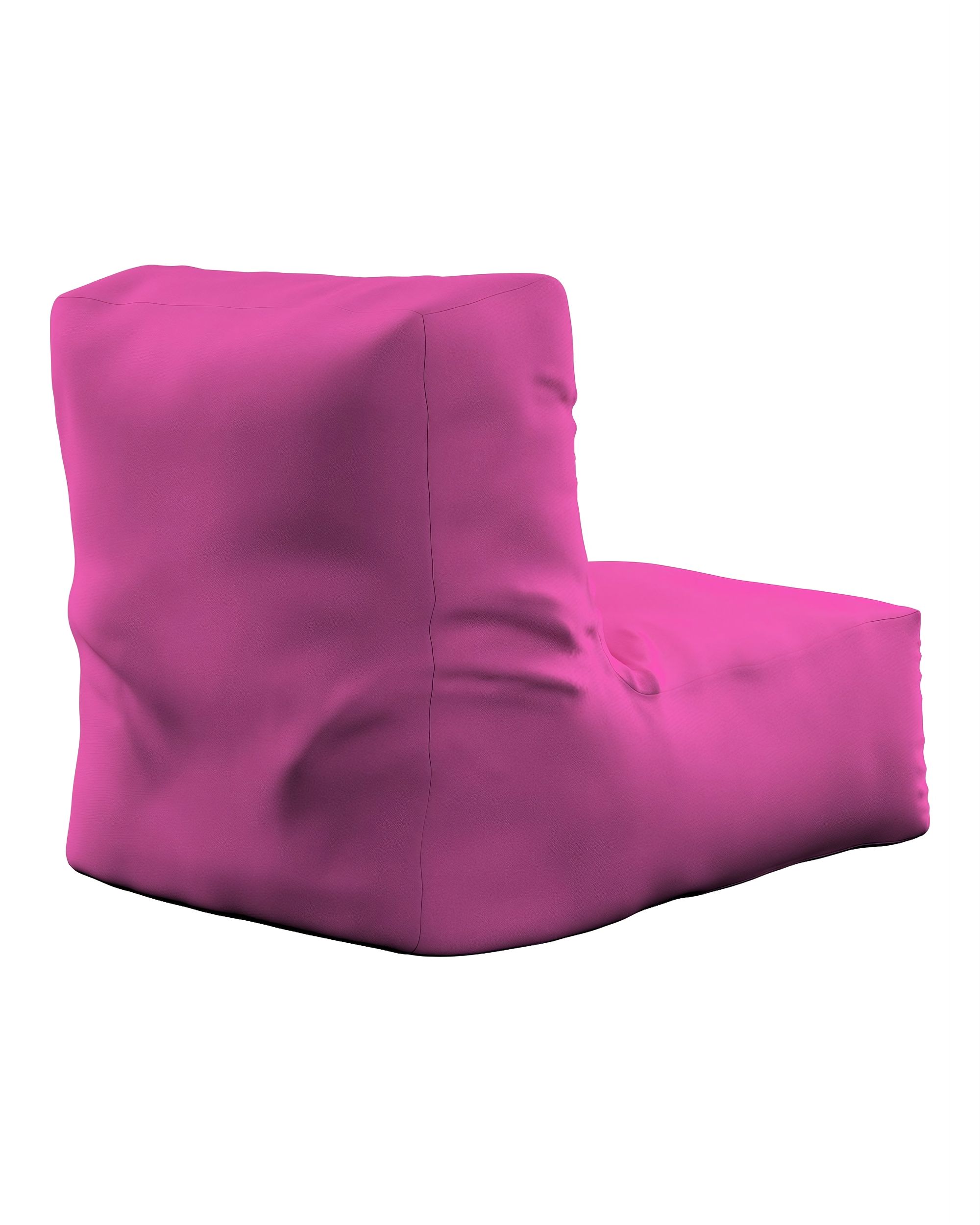 Puf-křeslo Poppy barva růžová látka pletený vzor (hover)