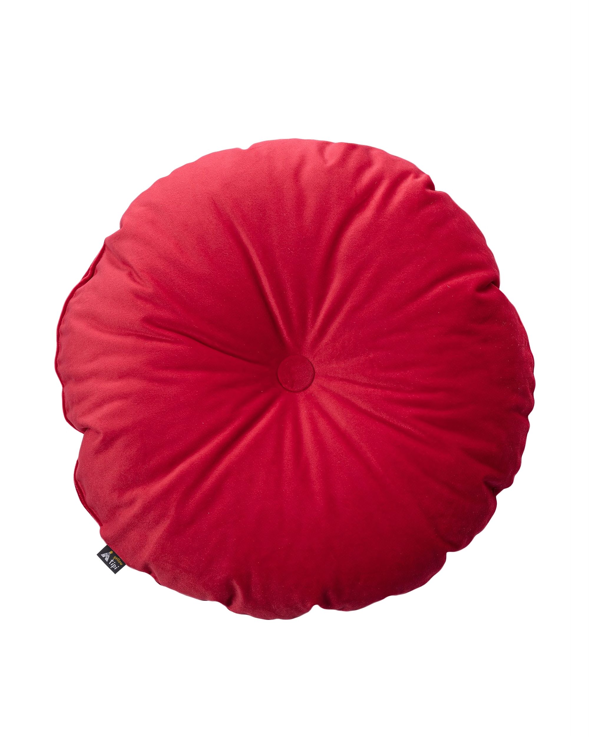 Polštář Candy Dot barva červená látka lesklé, sametová