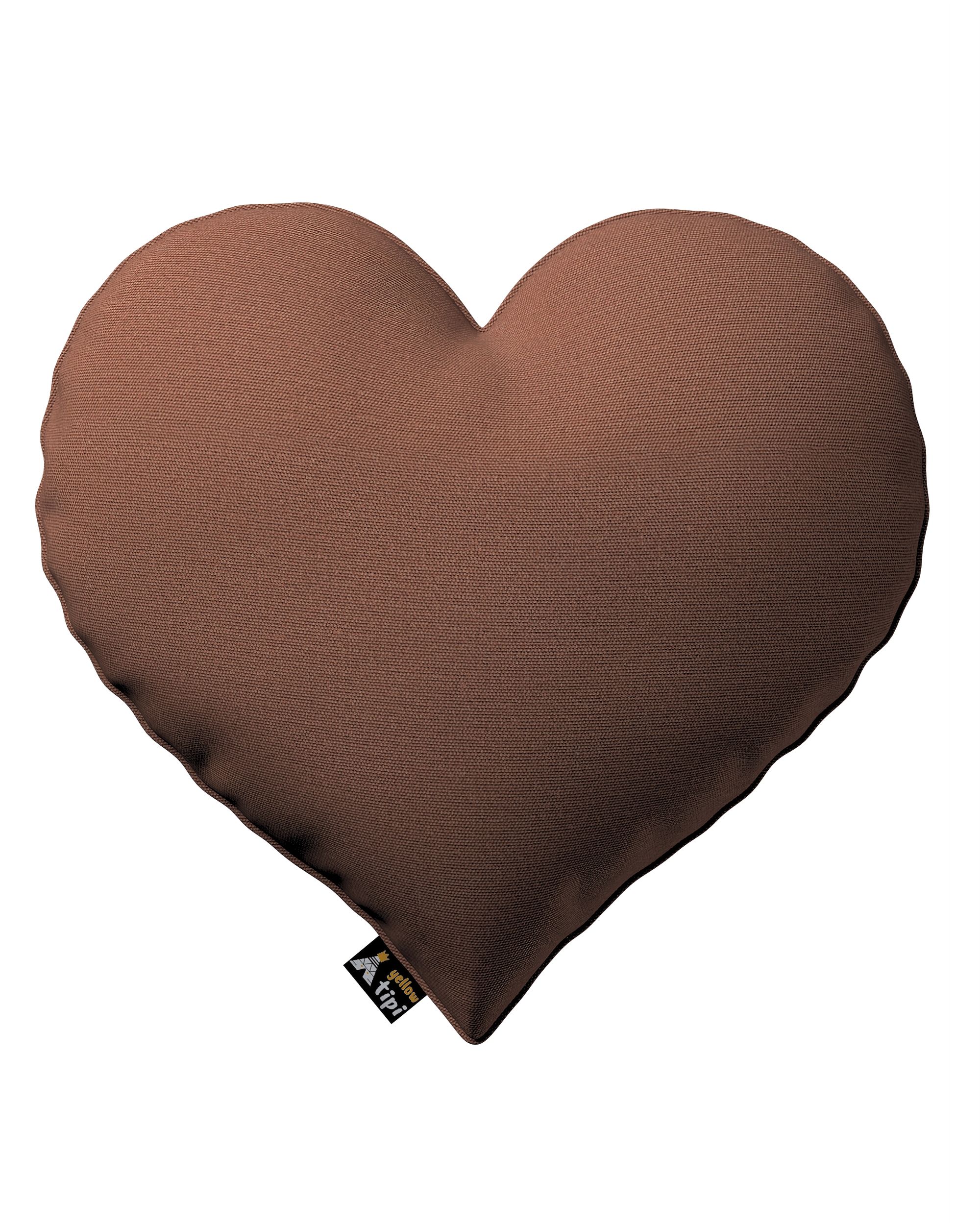 Polštář Heart of Love barva hnědá