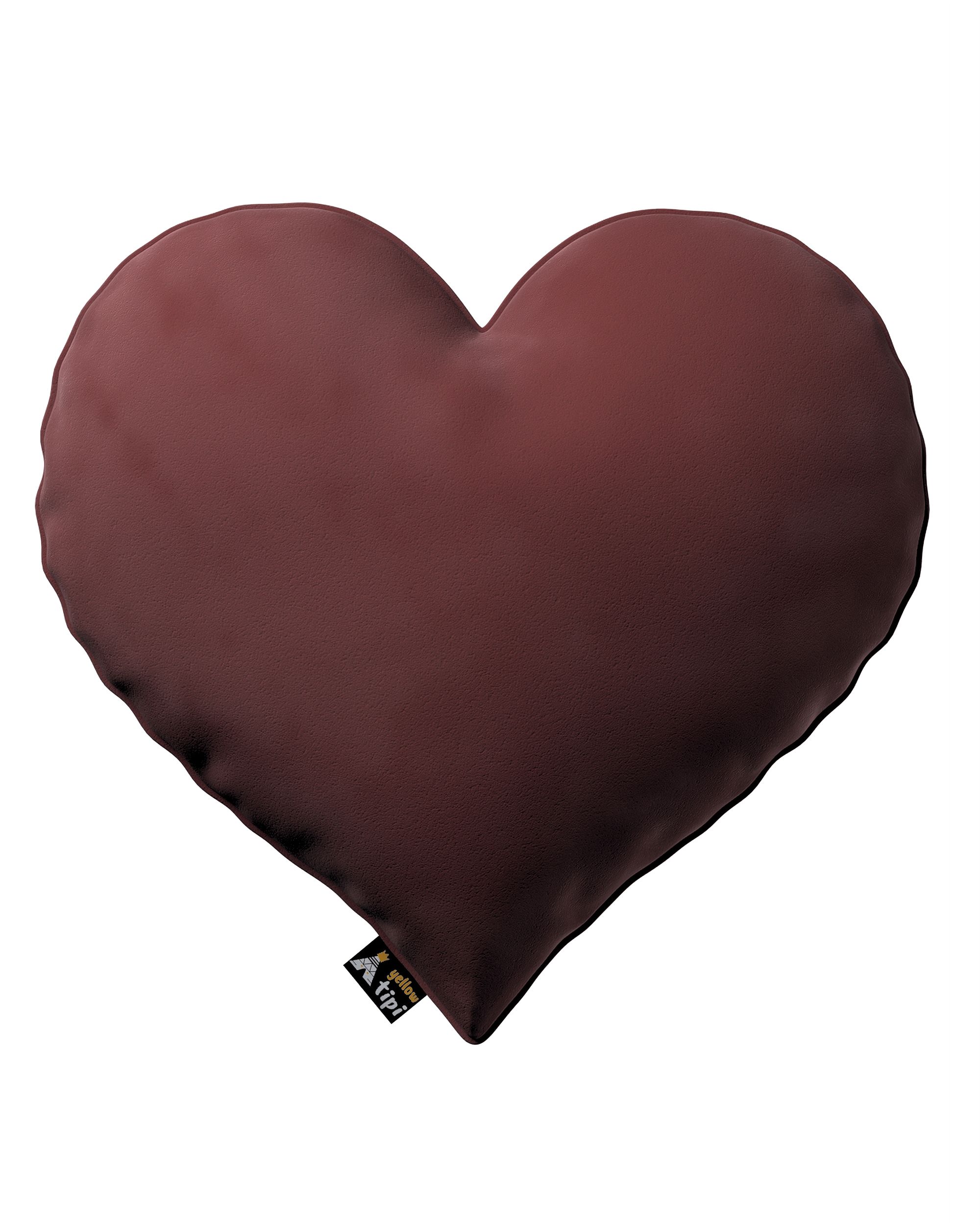 Polštář Heart of Love barva červená látka lesklé, sametová