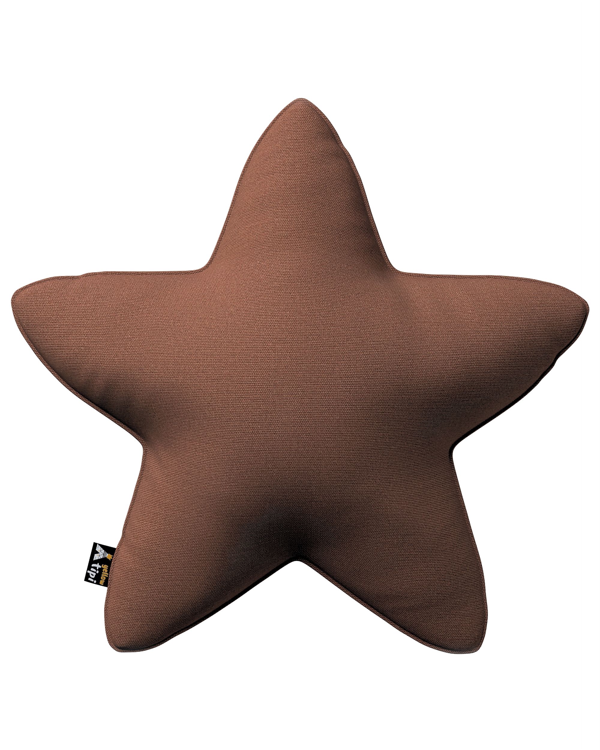 Polštář Lucky Star barva hnědá