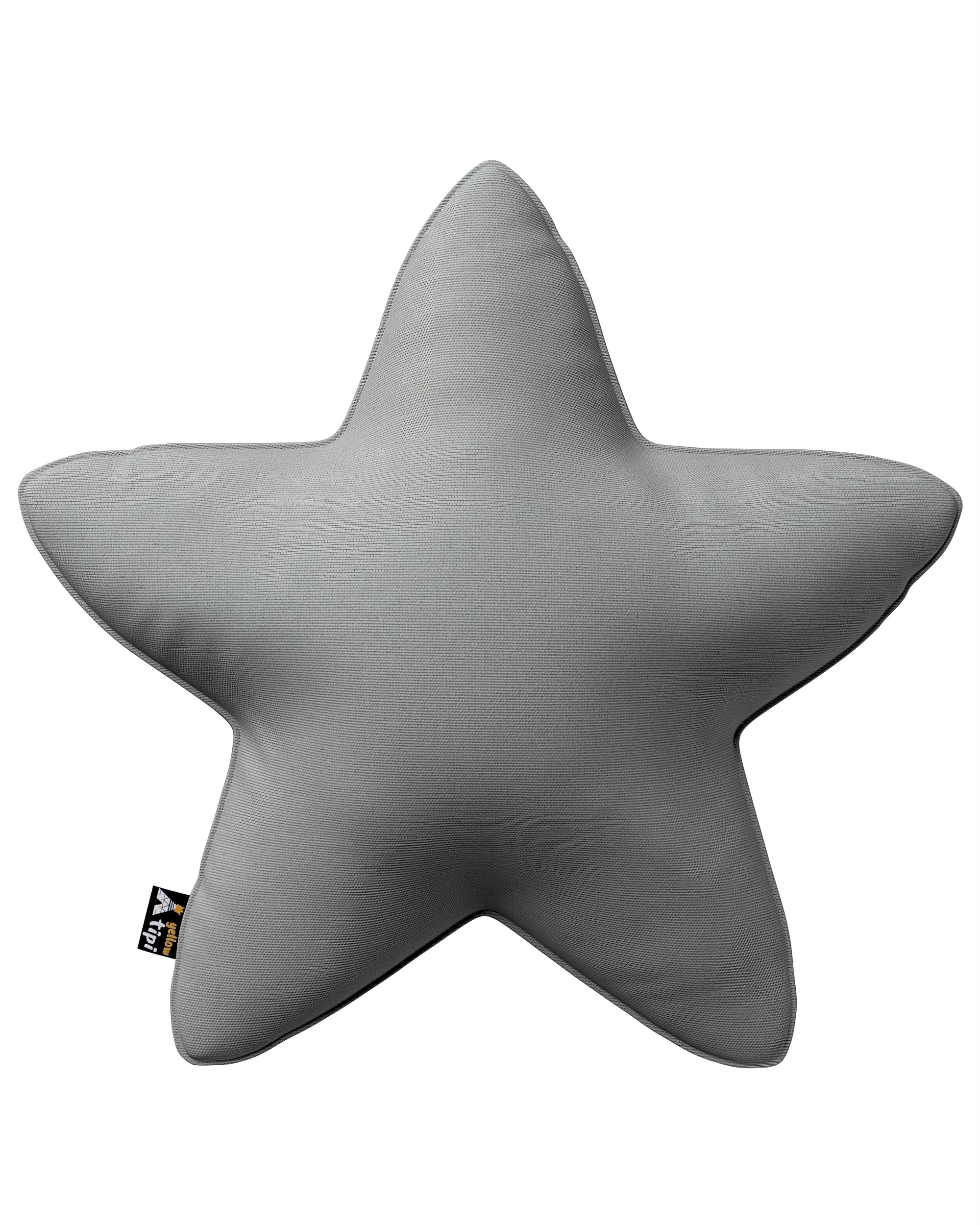 Polštář Lucky Star barva šedá