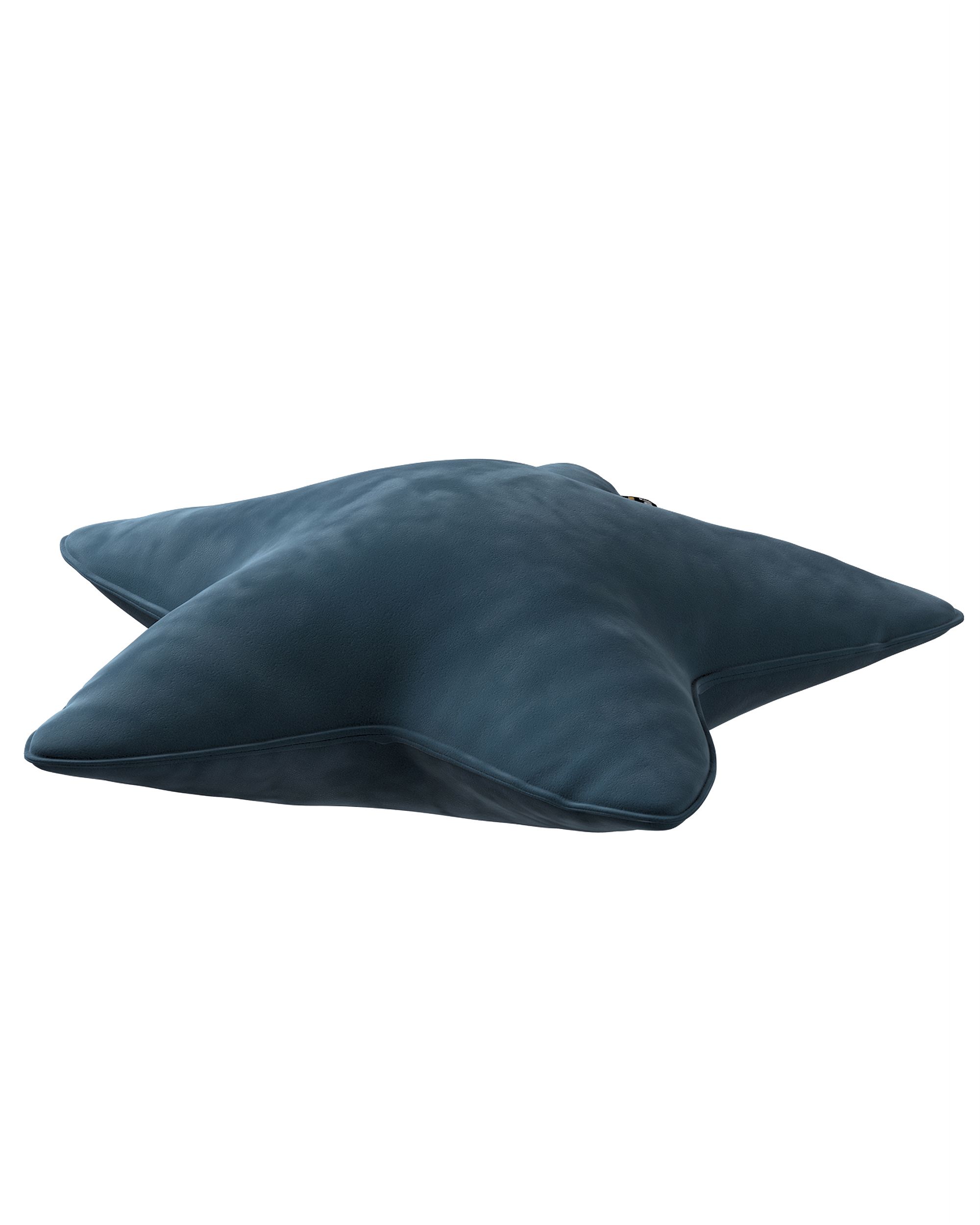 Polštář Lucky Star barva modrá látka lesklé, sametová (hover)