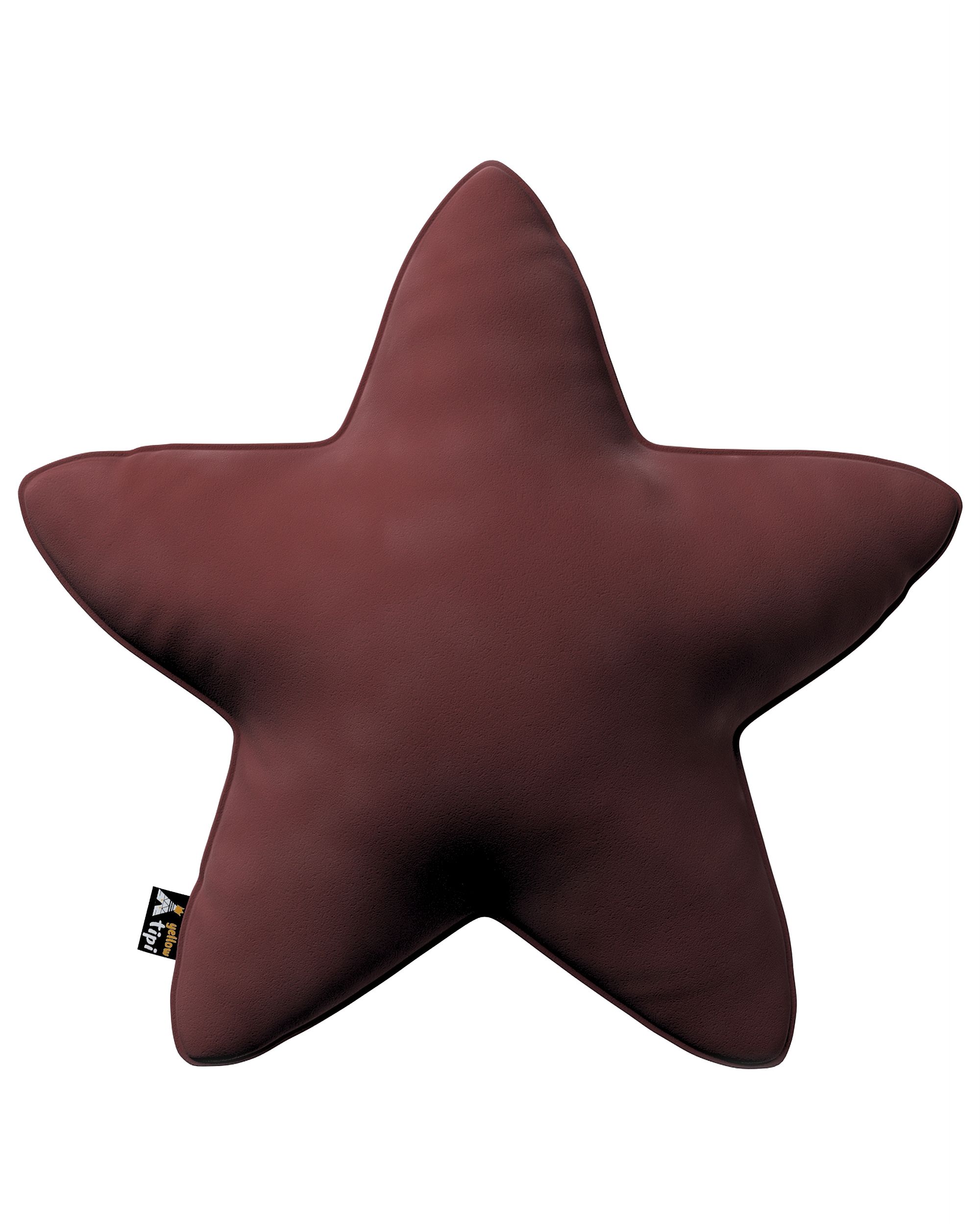 Polštář Lucky Star barva červená látka lesklé, sametová