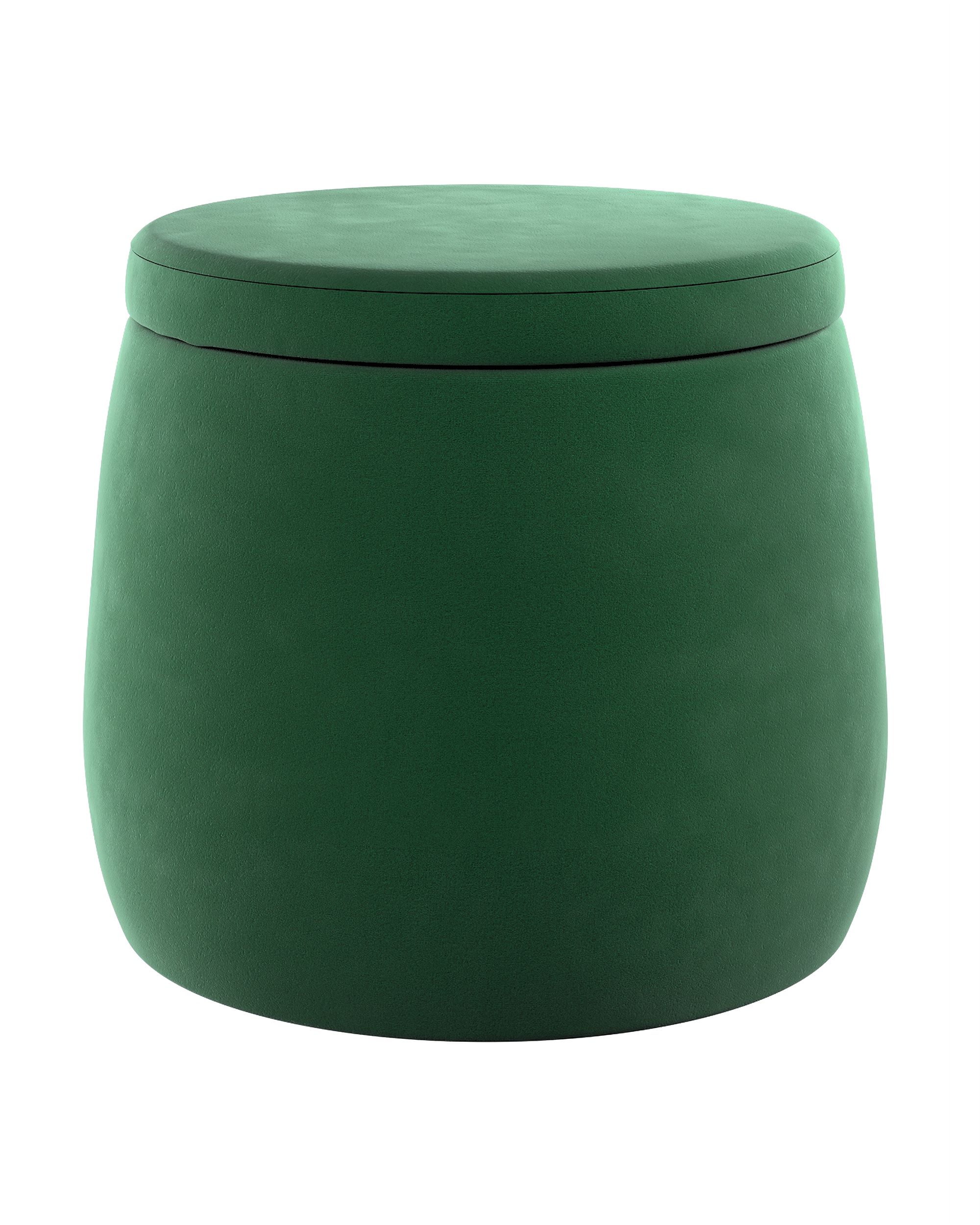 Puf Candy Jar barva zelená látka lesklé, sametová