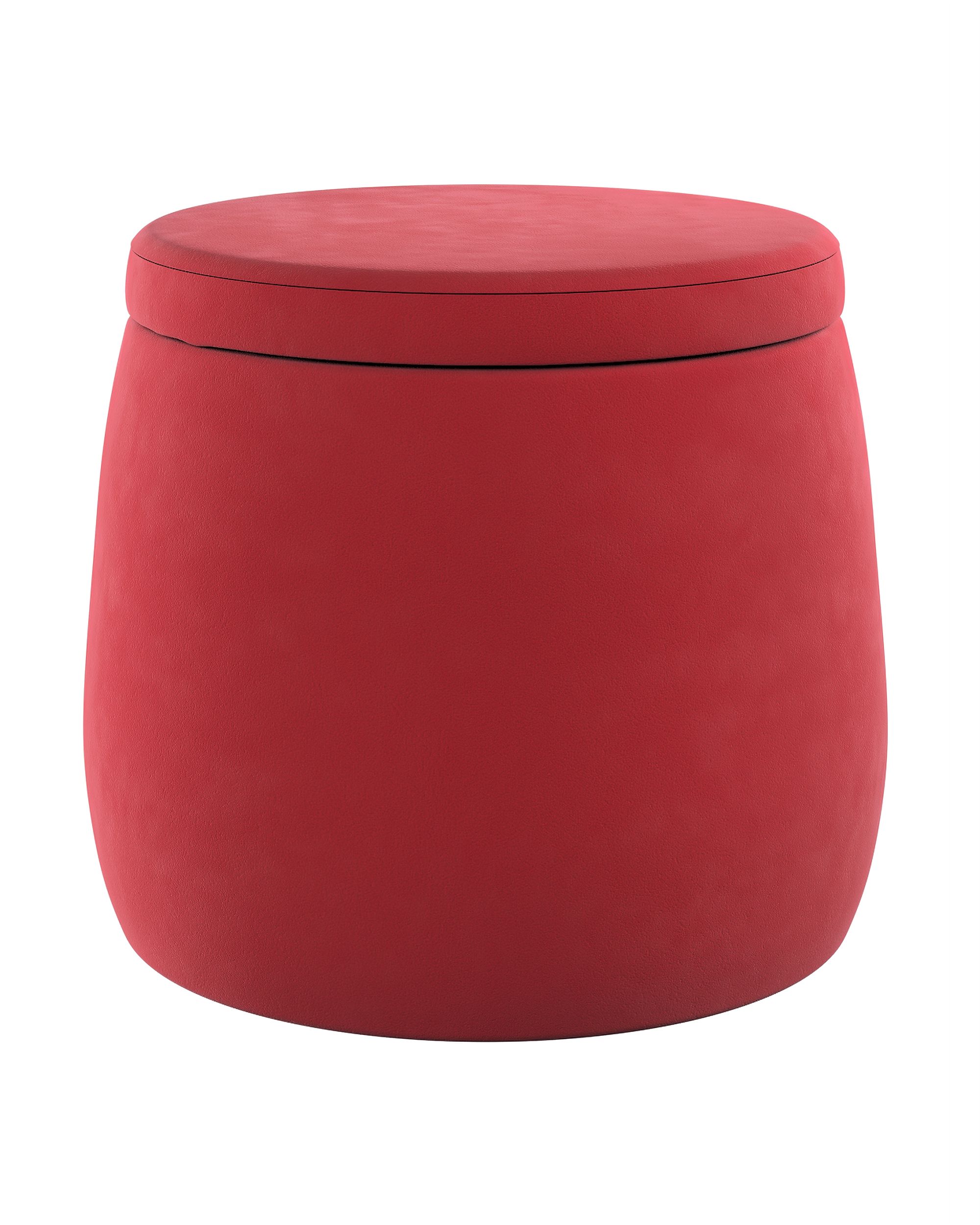 Puf Candy Jar barva červená látka lesklé, sametová