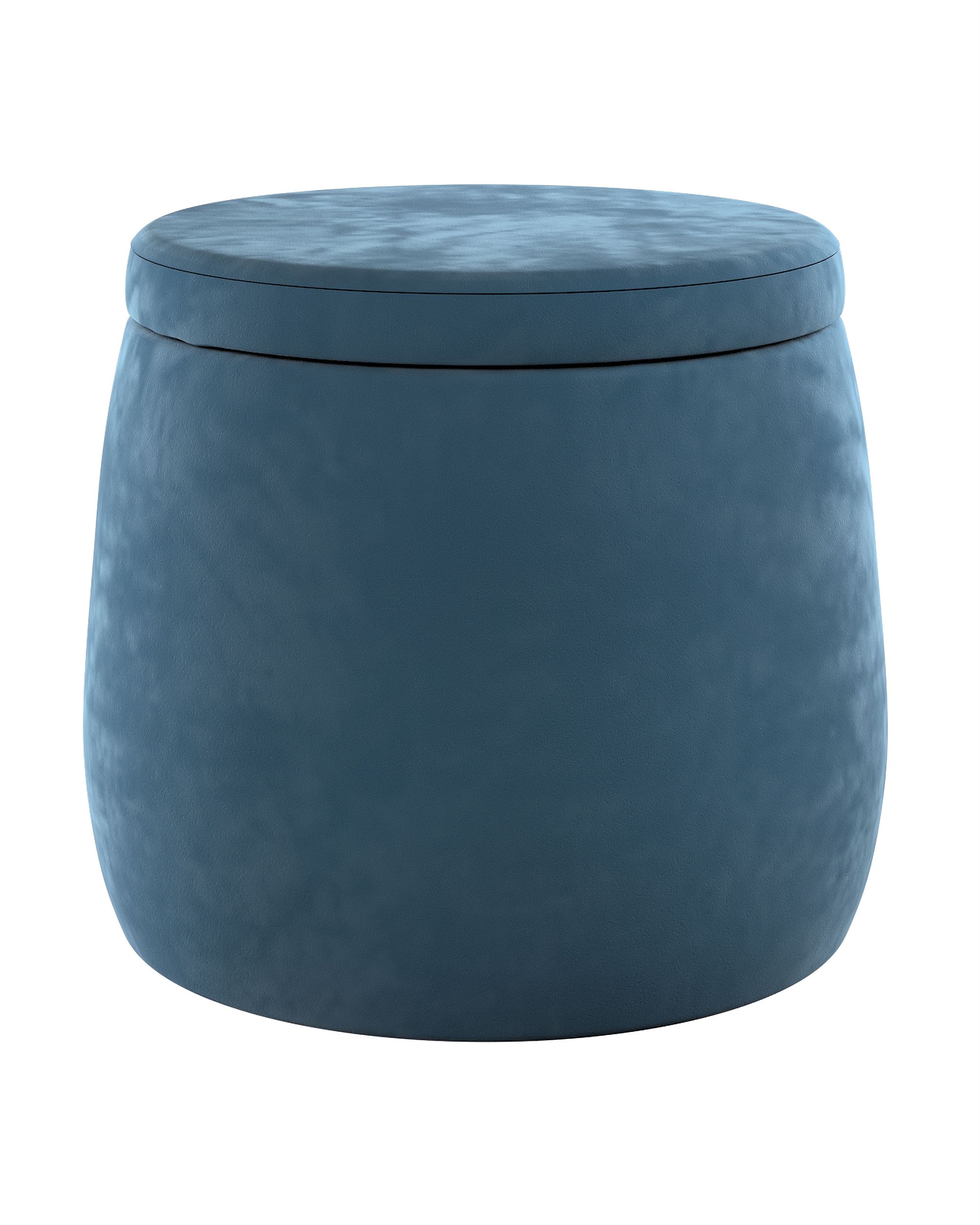 Puf Candy Jar barva modrá látka lesklé, sametová