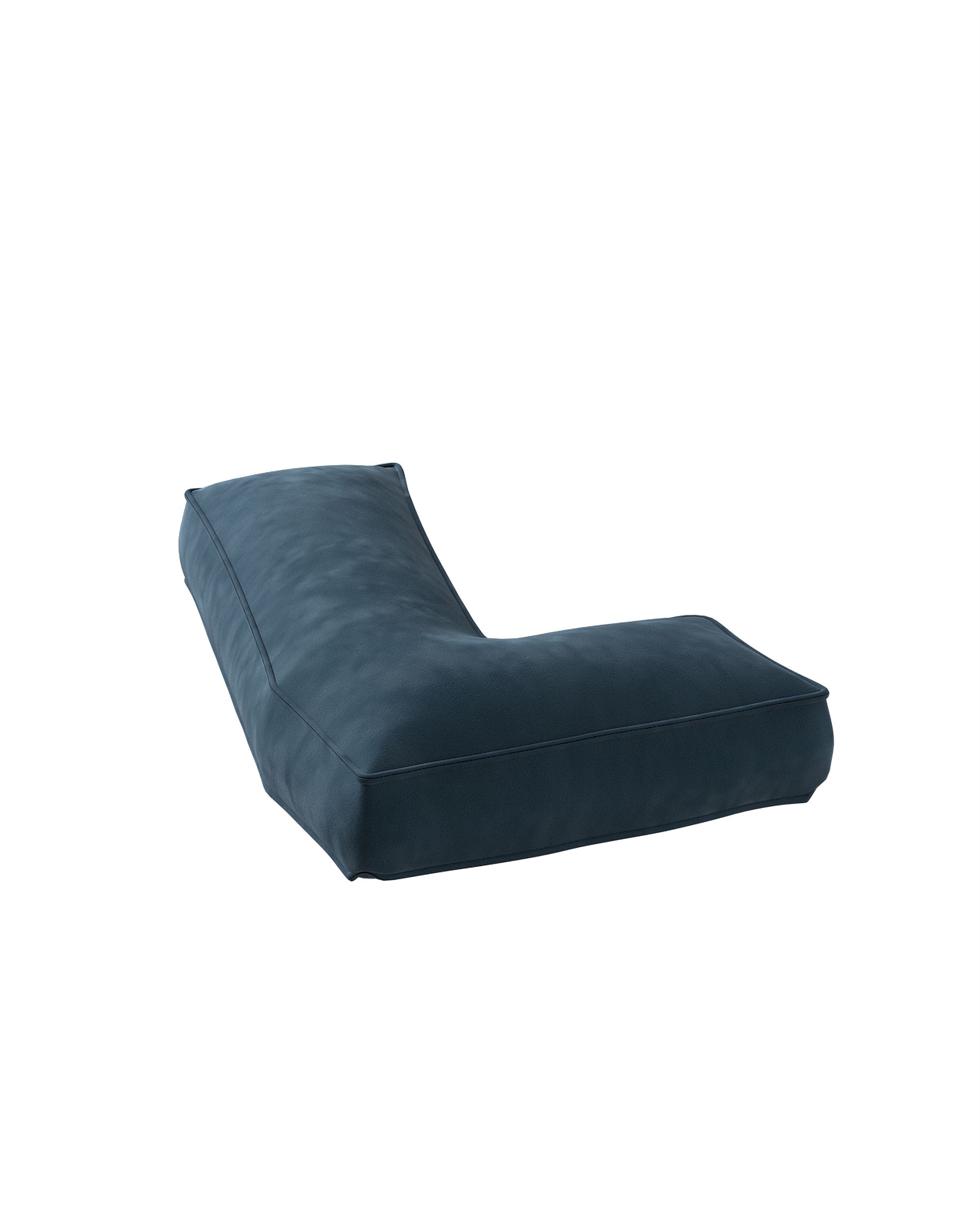 Polštářek Číslo 7 barva modrá látka lesklé, sametová (hover)