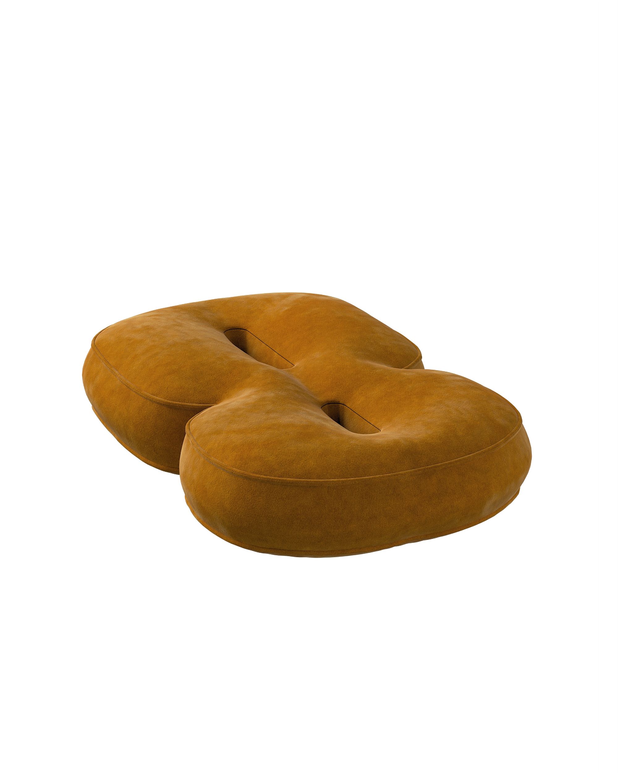 Polštářek Číslo 8 barva žlutá látka lesklé, sametová (hover)