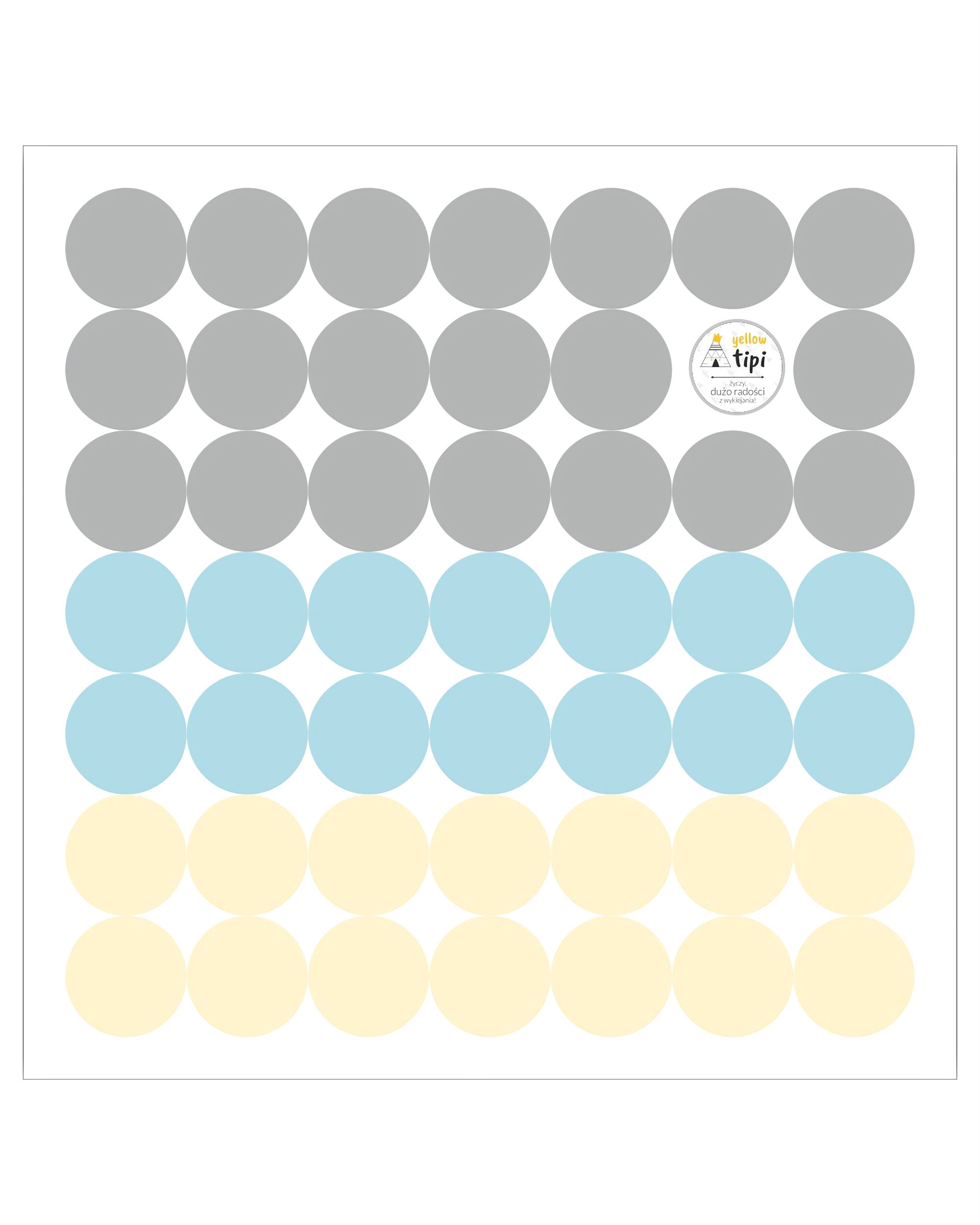 Sada samolepek Mini Dots sky tone