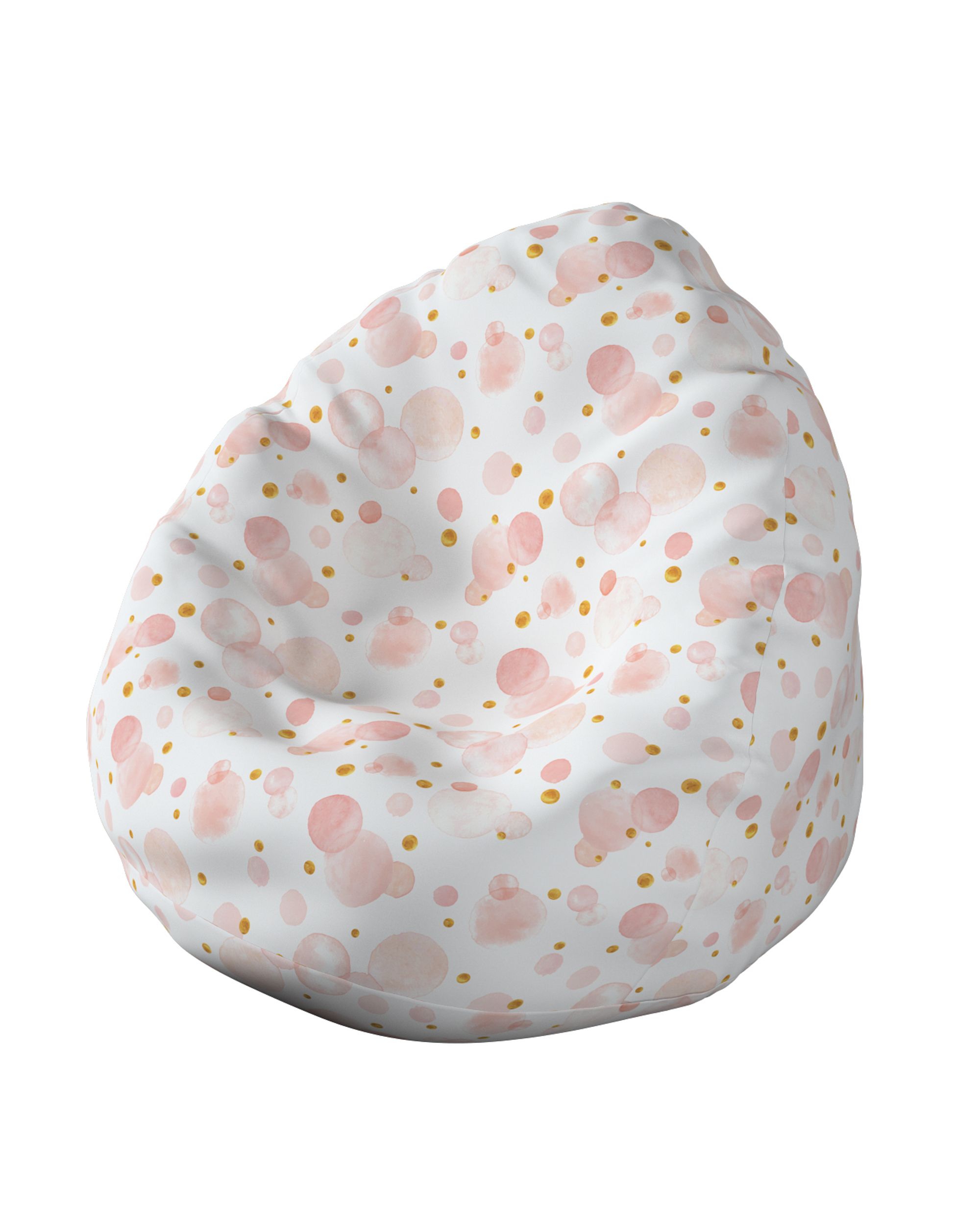 Sedací vak Bowli barva růžová látka vzorované