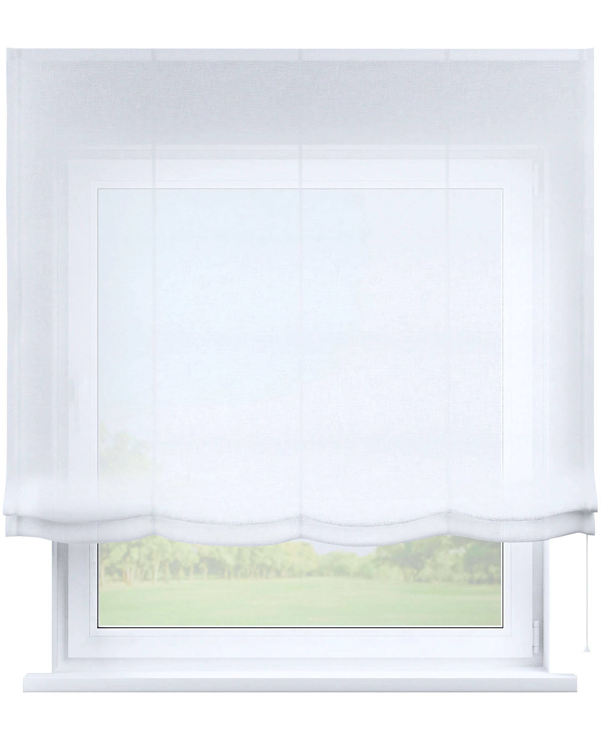1335-181-15 barva bílá látka poloprůhledná, pletený vzor